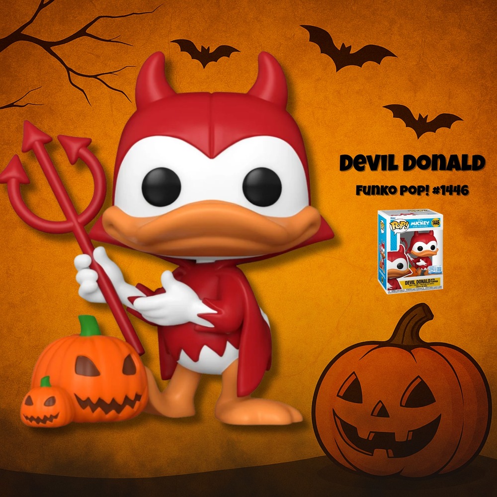 Devil Donald with Pumpkin Funko Pop! Vinyl Figure #1446 | With‎ Protectors